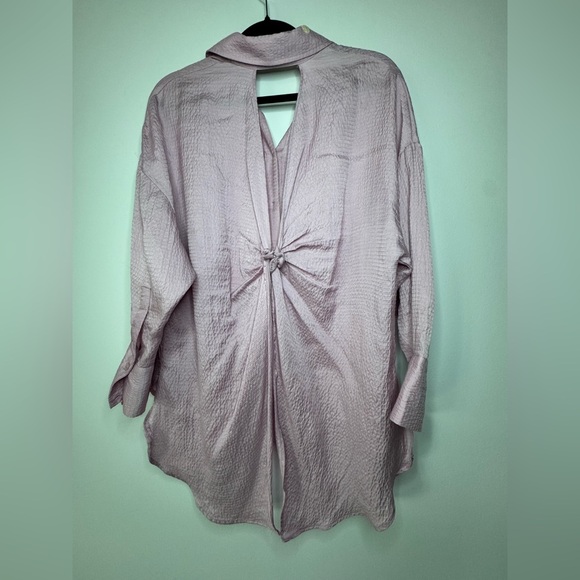 ZARA Pink Open-Back with K not Detail Flowy Top – Size Small - Picture 4 of 9